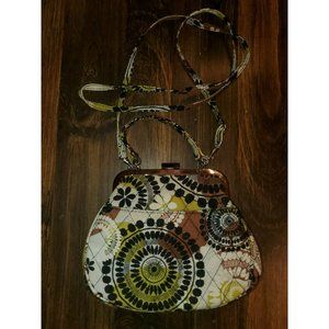 VERA BRADLEY Mini Frame Crossbody COCOA MOSS Handbag